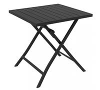 Tavolo Alabama 70x70x73 h cm in Alluminio Tortora