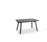 Tavolo Allungabile 140/200x80x76 cm in Ceramica Dylan Nero Opaco
