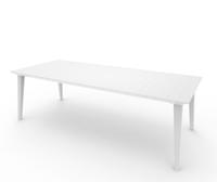 Tavolo Allungabile 160-240 CM Esterno Giardino Bianco Nero Grafite in Resina