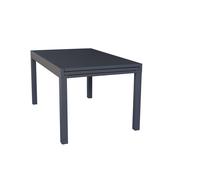 TAVOLO ALLUNGABILE 90/180x90 DA ESTERNO GIARDINO ALLUMINIO ANTRACITE MOD. HAWAII