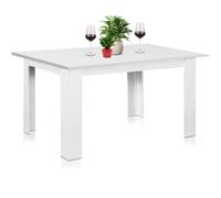 Shally Dogan Tavolo Allungabile Sala da pranzo Bianco da 90 x 60 cm a 120 x 60 cm, Design Moderno, Estensibile Salvaspazio, Ideale per Sala Pranzo, Soggiorno, Cucina, Arredamento (Bianco Frassinato)
