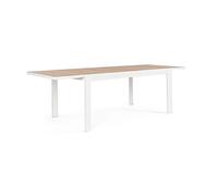 Tavolo Allungabile Da Esterno In Alluminio Bianco 100x220-340 Cm Belmar Bizzotto