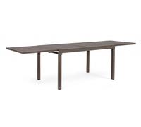 Tavolo Allungabile da Giardino 135-270x90x75h cm Pelagius Coffee