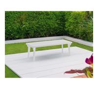 Tavolo allungabile da giardino Bergen 160-220x90x74 cm bianco Bianco