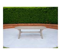 Tavolo allungabile da giardino Pagoda in plastica 180-230x90x72,5 cm Beige