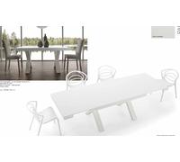 TAVOLO ALLUNGABILE DUE ALLUNGHE LATERALI CUCINA SALA DA PRANZO LEGNO 160/260