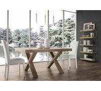 TAVOLO ALLUNGABILE DUE ALLUNGHE LATERALI CUCINA SALA DA PRANZO LEGNO 160/260
