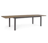 Tavolo Allungabile Elias 200-300x95 cm Antrac in Alluminio
