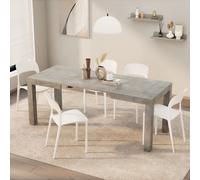 Tavolo Allungabile First, 120(200)x80 cm, Grigio Cemento