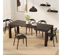 Tavolo Allungabile First, 120(200)x80 cm, Noce Scuro