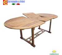 Tavolo Allungabile Giardino Legno Acacia Esterno PIC NIC Pranzo 150/200x90xh75