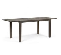 Tavolo Allungabile Hilde 140-210x77 cm Coffee in Alluminio