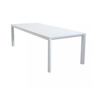 Tavolo Allungabile Houston 135/180x70x75h cm in Alluminio Bianco