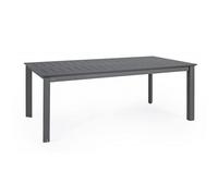 TAVOLO ALLUNGABILE KONNOR 200-300X110 ANTRACITE IN ALLUMINIO GIARDINO E VERANDA