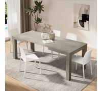 Tavolo Allungabile Moderno, Iacopo, 140(220)x90 cm, Grigio Cemento