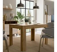 Tavolo allungabile Neutra con piano e struttura in rovere medio