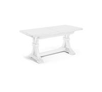 TAVOLO ALLUNGABILE RETTANGOLARE FRATINO CLASSICO ARTE POVERA BIANCO OPACO