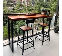 Tavolo alto da bar, in legno di pero resistente, per cucina e soggiorno, ideale per colazione e cena, design elegante salvaspazio, perfetto per intrattenere gli ospiti