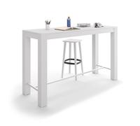 Tavolo Alto Rachele 170x60 cm, Bianco Frassino