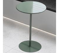 Tavolo alto/Tavolo da bar rotondo/Tavolo da pranzo alto da pub per cucina, soggiorno - Risparmia spazio Tavoli per il tempo libero in metallo verde, ferro, caffè, tè, bistrot(Size:60x60x105cm)