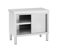 Tavolo armadiato inox - PREMIUM - 100 x 50 cm - 330 kg - Royal Catering RCAT-100/50-WTP