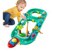 Tavolo attività Acqua per Bambini 4-8 Anni | Pista per Corse d'Acqua,Giochi Estivi per Giardino Terrazzo Gioco Esterno Interni Compleanno