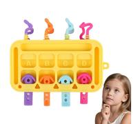 Tavolo Attività per Bambini,Pannello Sensoriale Morbido | Giochi di Apprendimento con Inserti in Silicone per Scuola e Asilo