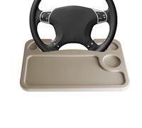 Tavolo Auto per Conducente per Alfa Romeo Stelvio Giulia,Tavolo da Scrivania Portatile per Volante per Auto,A-Beige