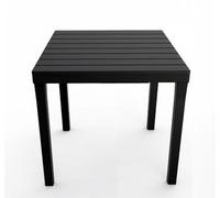 TAVOLO BALI ANTRACITE IN POLIPROPILENE 78X78X72CM