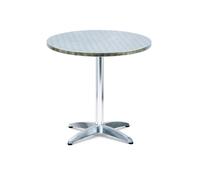 Tavoli Tavolo Bar Tondo Circolare in Alluminio e Acciaio Inox Cm.70x70 h.