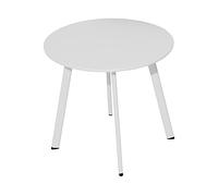 TAVOLO BASSO MASSAI BIANCO Ø50CM TAVOLINO ARREDO GIARDINO