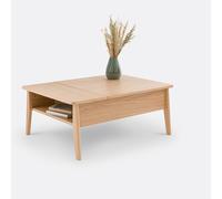 Tavolo basso piano sollevabile, Suzon Beige TU