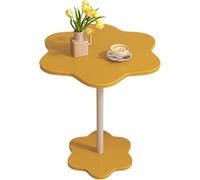 Tavolo Basso Salon Moderne comme Un Nuage Stockage Double Couche plusieurs Couleurs, Bois, pour La Maison, Le Salon, La Terrasse, Le Jardin(Yellow,Small)
