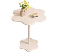 Tavolo Basso Salon Moderne comme Un Nuage Stockage Double Couche plusieurs Couleurs, Bois, pour La Maison, Le Salon, La Terrasse, Le Jardin(White,Small)