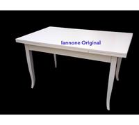 TAVOLO BIANCO OPACO ARTE POVERA CM 160 ALLUNGABILE