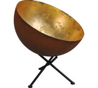 Tavolo Braun Antico Industriale Innenschirm Oro Ø40cm H:44cm Scrivania