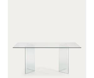 Tavolo Burano in vetro 200 x 90 cm