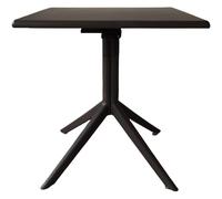 Tavolo Calahonda Top Pieghevole 70X70Xh.75Cm Nero interno esterno