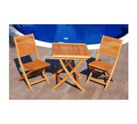 TAVOLO CALIFORNIA 70x70 cm Pieghevole in legno eucalypto