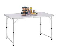 Tavolo Campeggio Picnic Pieghevole in acciaio e piano in resina da 60x122xh74 cm