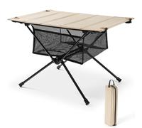 Tavolo Campeggio - Tavolo da Campeggio Pieghevole con Rete di Stoccaggio & Borsa di Trasporto | Piccolo & Ultra-Leggero (60 x 40 x 39,5 cm) | Ideale per Esterno, Barbecue, Pesca & Escursionismo