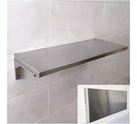Tavolo compatto da parete pieghevole in acciaio inox, 100 x 40 cm, banco da lavoro salvaspazio e scrivania per la lavanderia, per piccoli spazi, casa, ufficio, artigianato, uso multifunzionale e