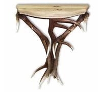 Tavolo con vere corna di cervo. 60x25cm x H 76cm - 117701