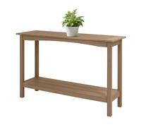 Tavolo Console Esterno 48'' Antipioggia con 2 Ripiani, Tavolo Laterale Stretto Multifunzione in HIPS Credenza, Bar, Mobile da Ingresso, Portico, Giardino o Interni Scaffale Organizzatore per Piante