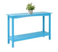 Tavolo Console Esterno 48'' Antipioggia con 2 Ripiani, Tavolo Laterale Stretto Multifunzione in HIPS Credenza, Bar, Mobile da Ingresso, Portico, Giardino o Interni Scaffale Organizzatore per Piante