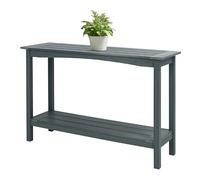 Tavolo Console Esterno 48'' Antipioggia con 2 Ripiani, Tavolo Laterale Stretto Multifunzione in HIPS Credenza, Bar, Mobile da Ingresso, Portico, Giardino o Interni Scaffale Organizzatore per Piante