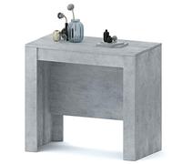 Tavolo Consolle Allungabile New York Fino A 2.37 Metri, Tavolo 10 Posti Salvaspazio Multiposizione, Design Moderno Ed Elegante, Consolle Per Casa E Ufficio, 78 x 51 x 90 cm, Colore Grigio Cemento