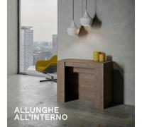 Tavolo Consolle Allungabile VENUS allungabile fino a 296 cm NOCE