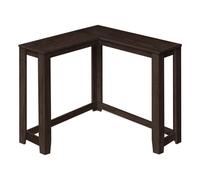 Tavolo Consolle Angolare In Legno Massello Distressed 36" Espresso