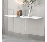Tavolo consolle - Base stretta e lunga in acrilico per soggiorno, arredamento moderno per corridoio e decorazione per la casa, 120 cm